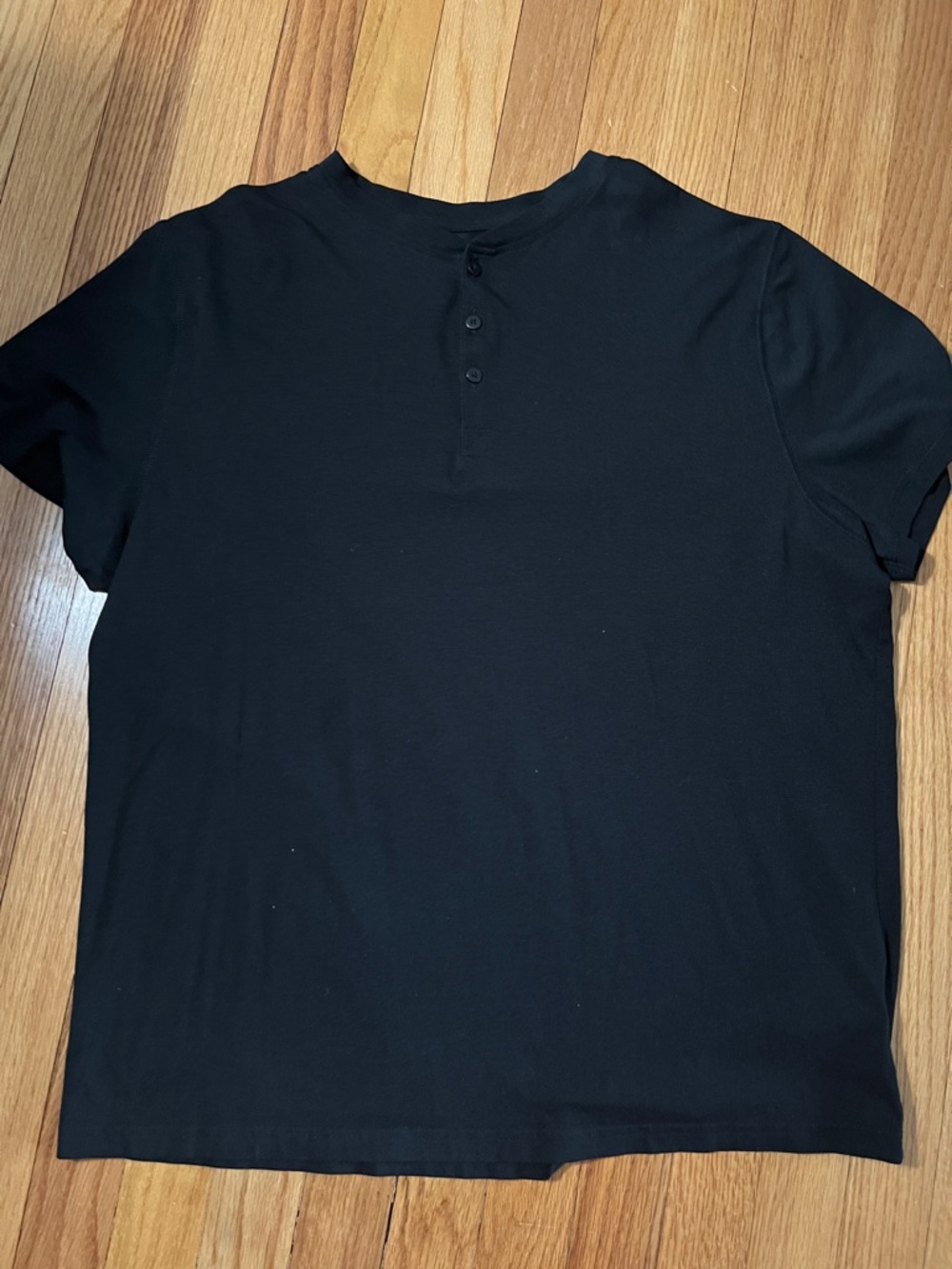 William Rast Men’s Black Henley Shirt Size XL
